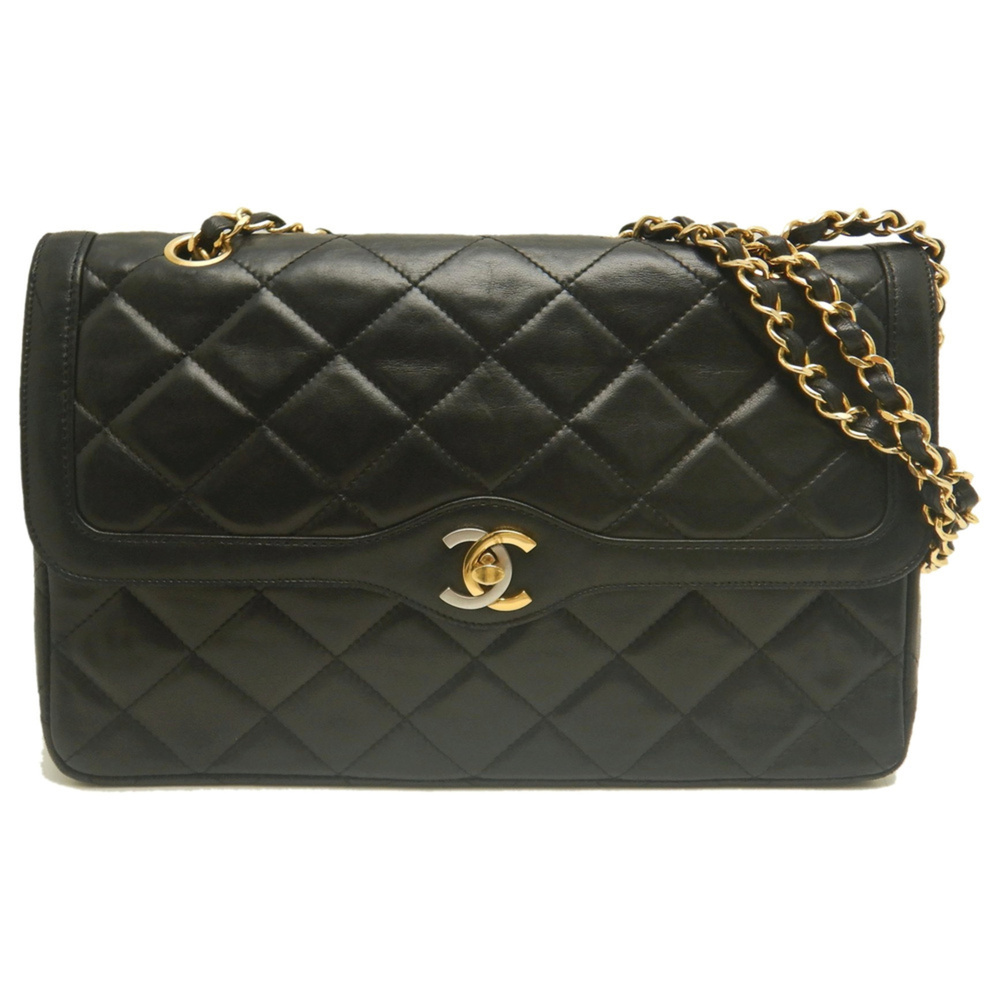 CHANEL Chanel Double Flap Chain Shoulder Bag, Paris Limited Edition, Lambskin...